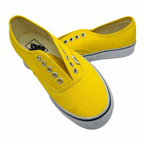 Vans Bright Yellow Authentic Canvas Sneakers 8 - Picture 5 of 10